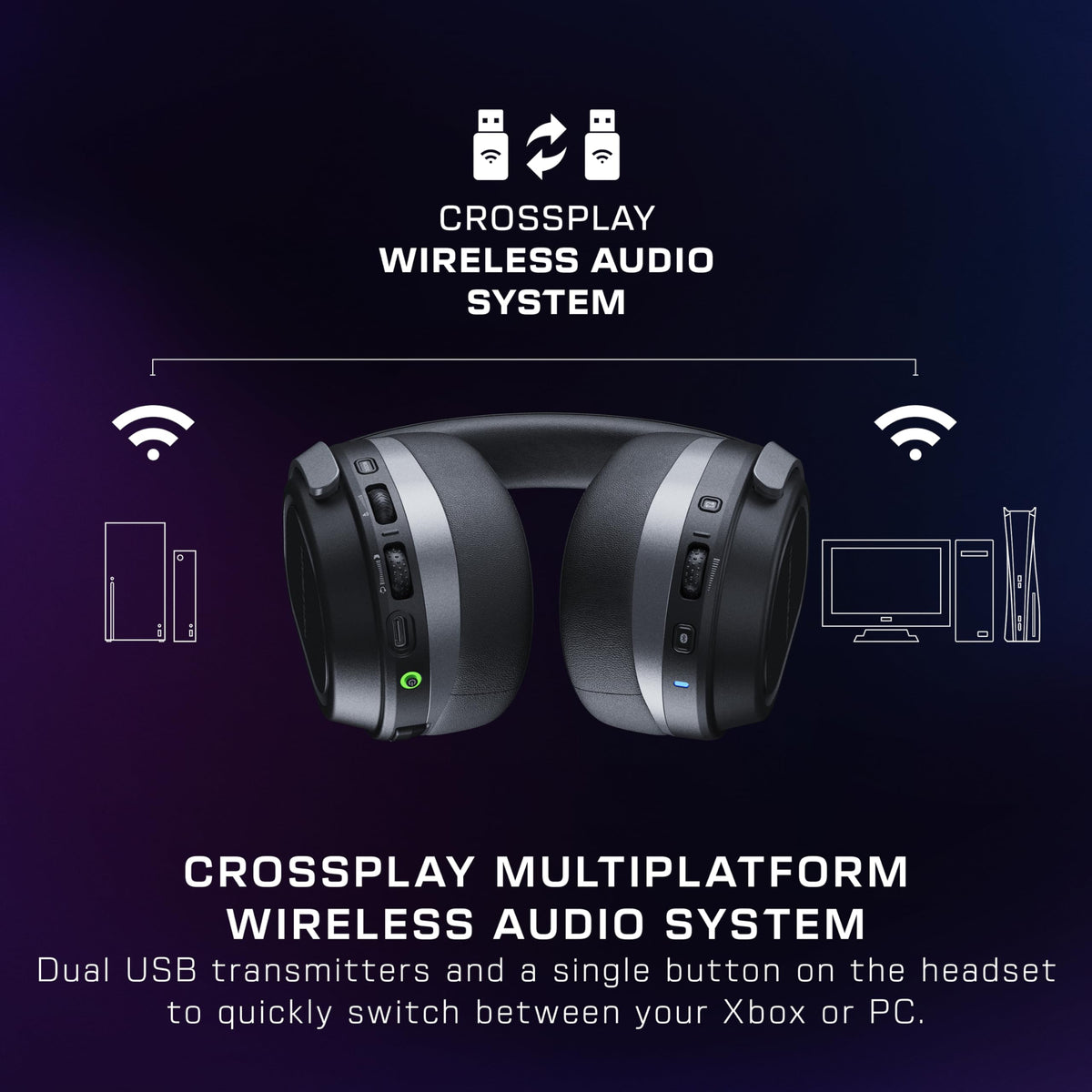 Turtle Beach Stealth 700 Wireless Gaming Headset for XBOX, PS5, PC, Mobile