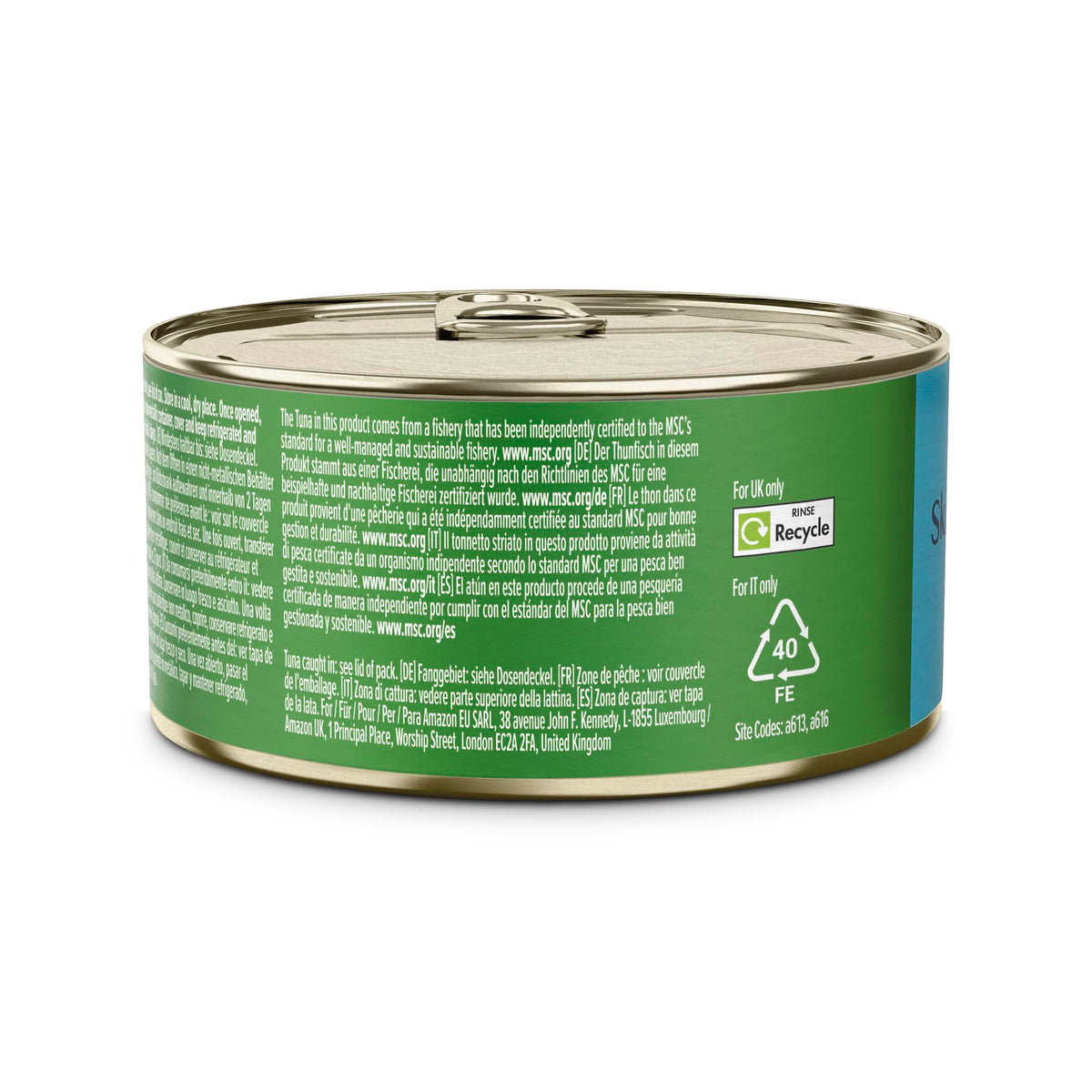 by Amazon MSC Skipjack Tuna Chunks in Spring Water, 4x145g