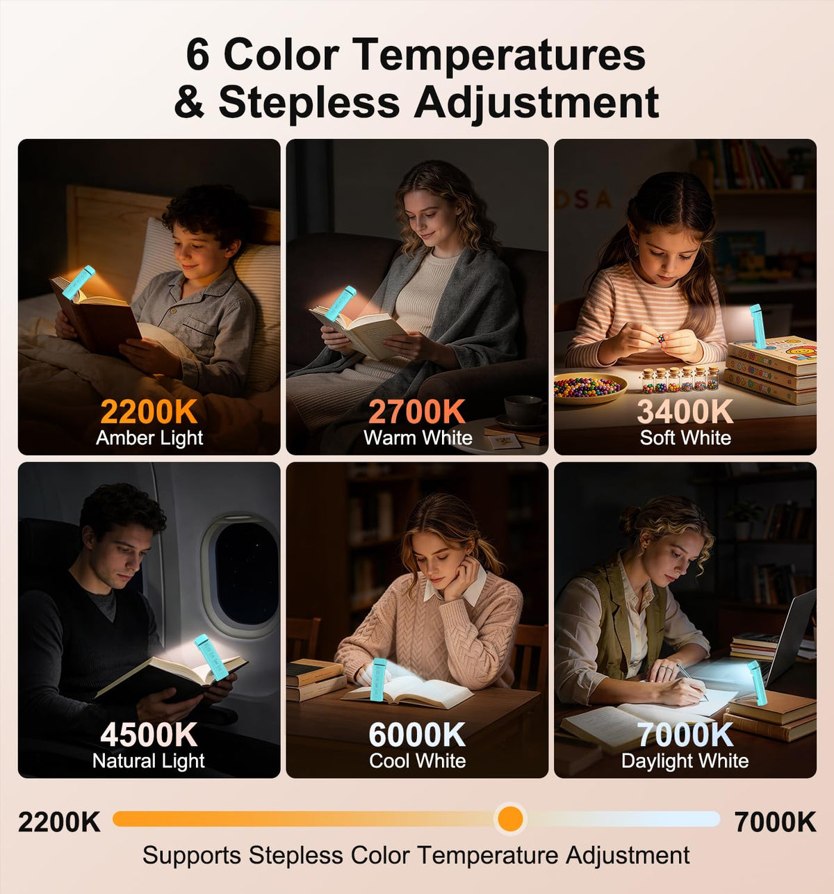 Gritin 2026 Gen 2 Rechargeable Book Light,2-in-1 Reading Light & Torch