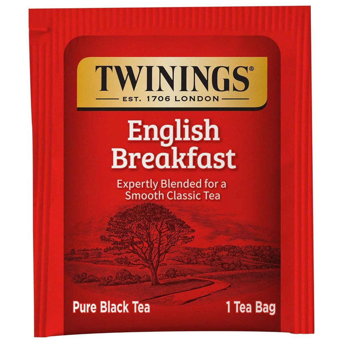 Twinings English Breakfast Tea, 4 x 80 Biodegradable Plant-Based Tea Bags