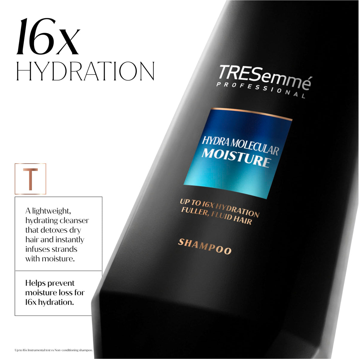 TRESemmé Hydra Molecular Moisture Shampoo, 400 ml