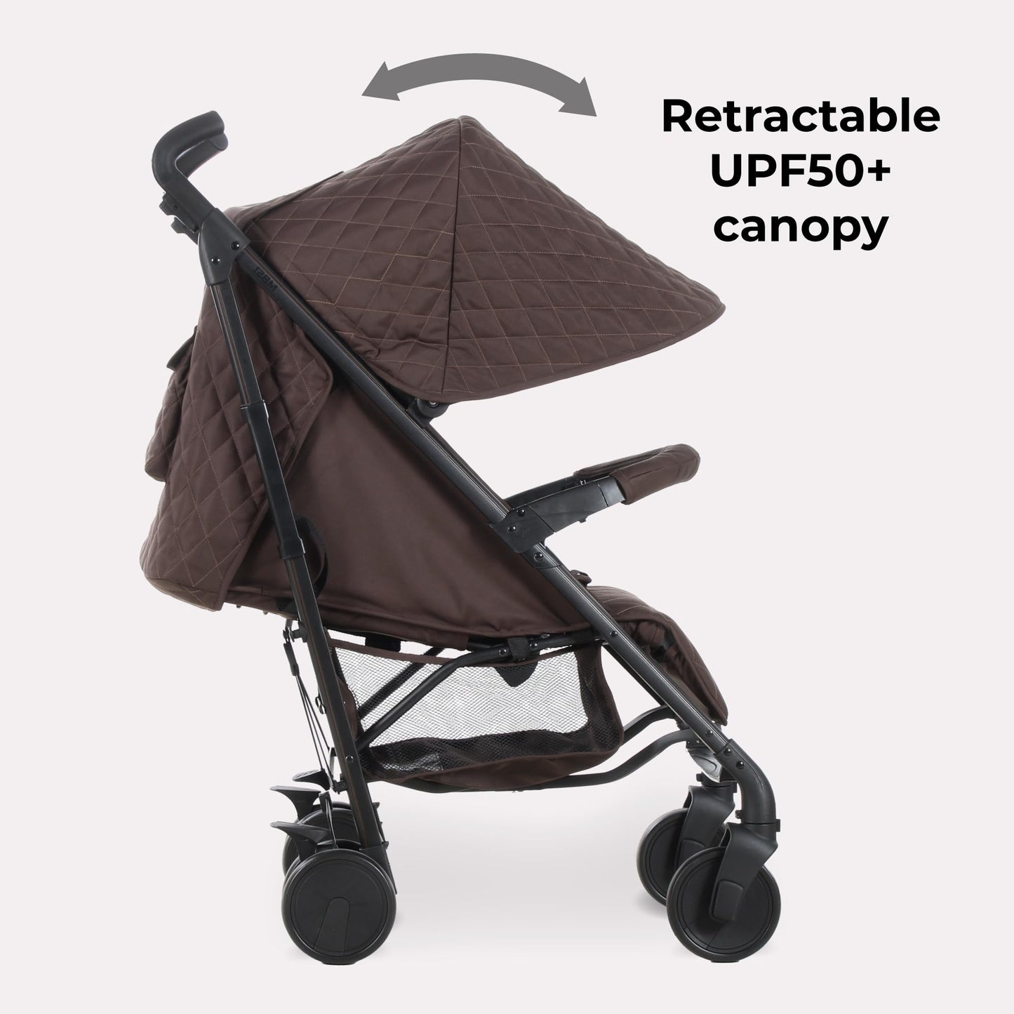My Babiie MB51 Stroller – from Birth to 4 Years (22kg), Lightweight, Umbrella Fold, Travel Buggy for Toddlers, Pushchair Includes Footmuff, Cup Holder, Rain Cover - Blush Pink