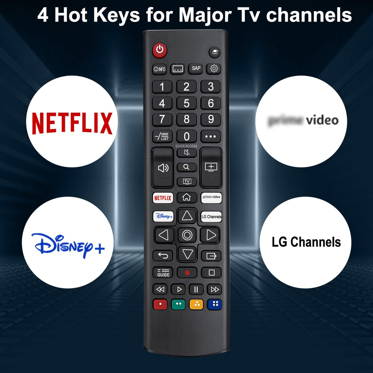Replacement Hisense TV Remote Control for Hisense VIDAA 4K UHD FHD QLED LED LCD HDTV Smart TV Remote Replacement with 12 Shortcut Buttons, No Setup Required