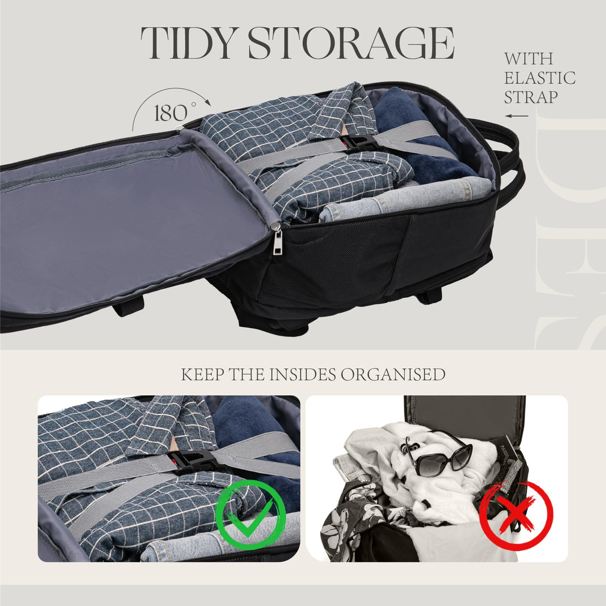 For Ryanair Cabin Bags 40x30x20 Underseat Travel Carry-on School Backpack