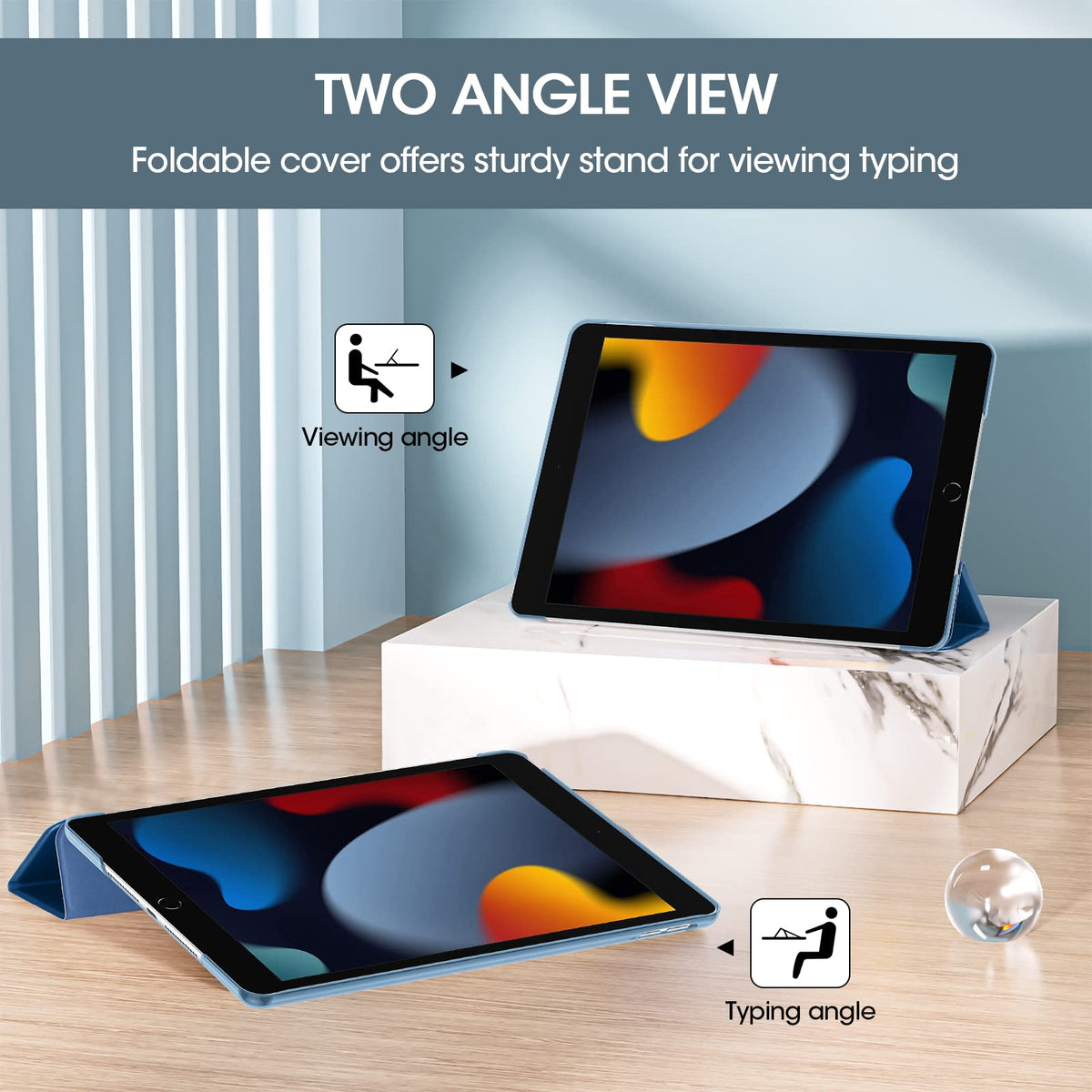 ProCase for iPad 9th/ 8th/ 7th Generation Case 10.2 Inch (Navy)