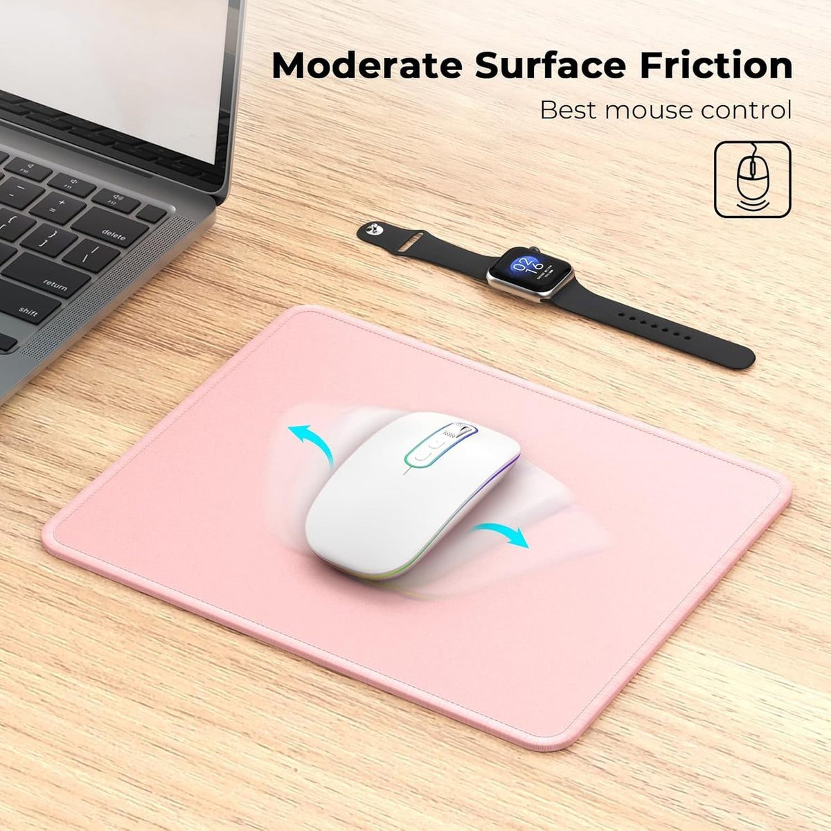 cimetech Gaming Mouse Pad 800 * 300 * 3 MM, Extended Large Mouse Mat Computer Keyboard Desk Pad with Anti-Slip Rubber Base Comfortable Waterproof Soft Cloth, Improved Precision and Speed - Black