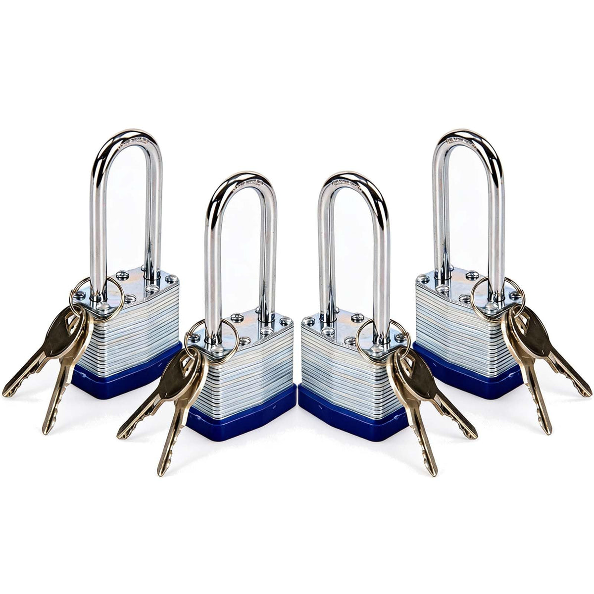 SEPOX® Heavy Duty Outdoor Padlock Keyed-Alike 58mm Extra Long Shackle 4Pack