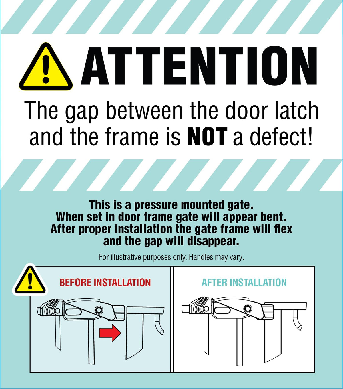 Regalo Safety 91.4cm Extra Tall Baby Gate for Doorways & Bottom of Stairs, Fits Openings 73.6-90cm (Extension Included), Pressure Mounted for Babies, Toddlers & Pets