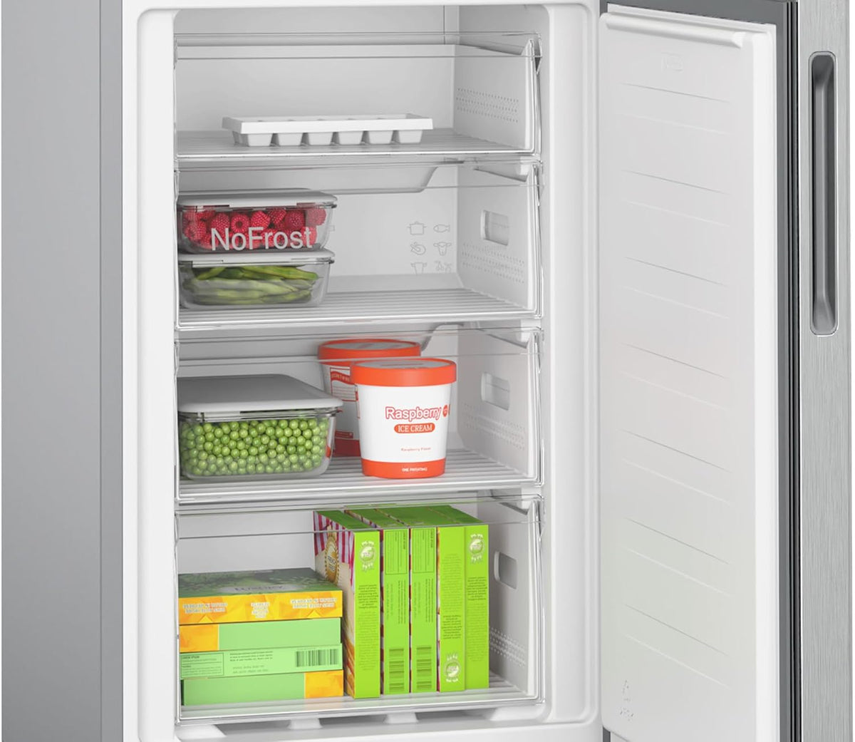 Bosch Series 2 KGN27NLEAG Fridge Freezer, NoFrost, Stainless Steel