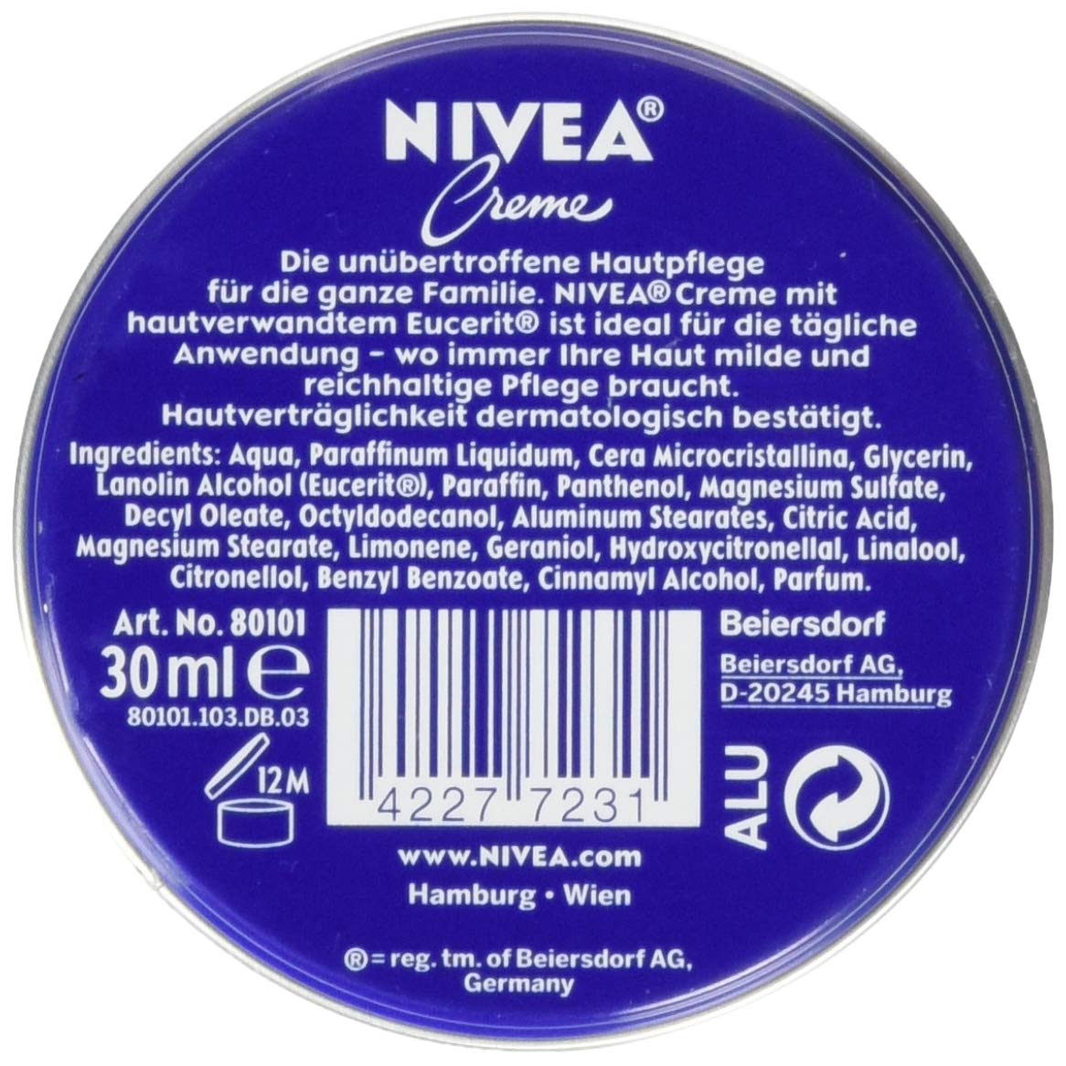 NIVEA Creme Moisturising Cream for Face, Body and Hands, 400 ml