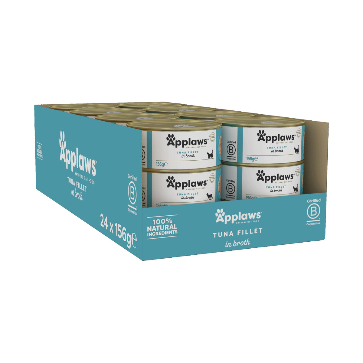 Applaws 100% Natural Wet Cat Food, Pouch Multipack Fish Selection in Broth, 70 g (24 x 70g) Pouches