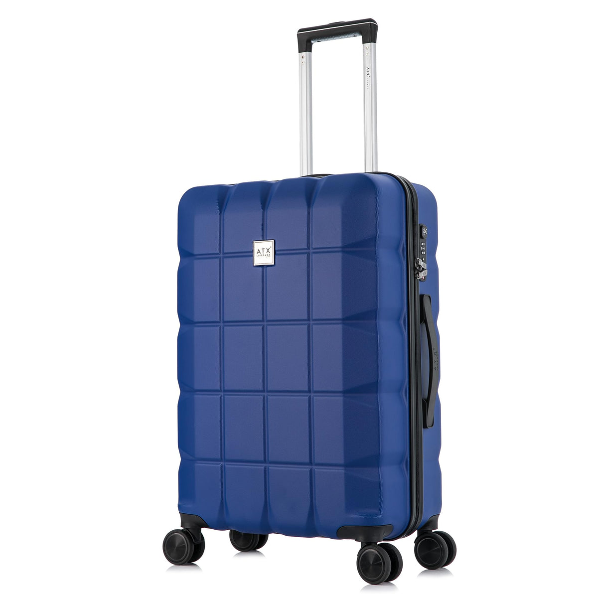 ATX 28 Inch Suitcase Large 110L – Lightweight Hard Shell Checked Luggage, 4 Wheels, TSA Lock, 30KG Capacity, Black