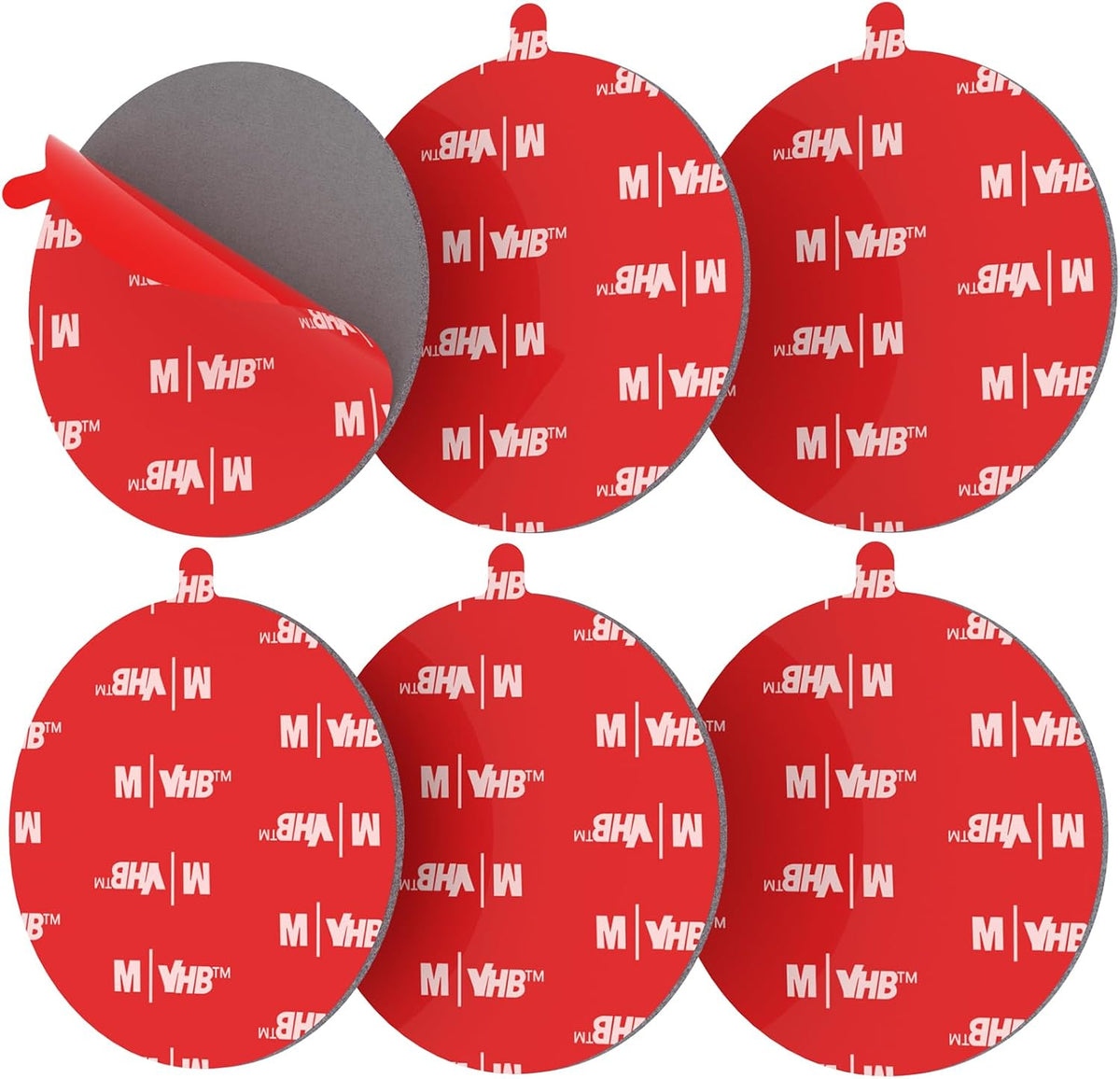 Dash Cam Sticky Pads, 6Pcs Dash Cam Mount Adhesive Pads, Double Sided Sticky Pads for Dashcam GoPro Car Camera Action Camera, Dashcam Sticky Pad for Windscreen & Dashboard, Cuttable Adhesive, 56mm