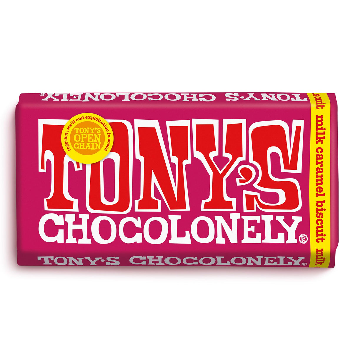 Tony's Chocolonely Milk Chocolate Bar - 180g Belgian Fairtrade Chocolate, Gift, 32% Cocoa, Vegetarian
