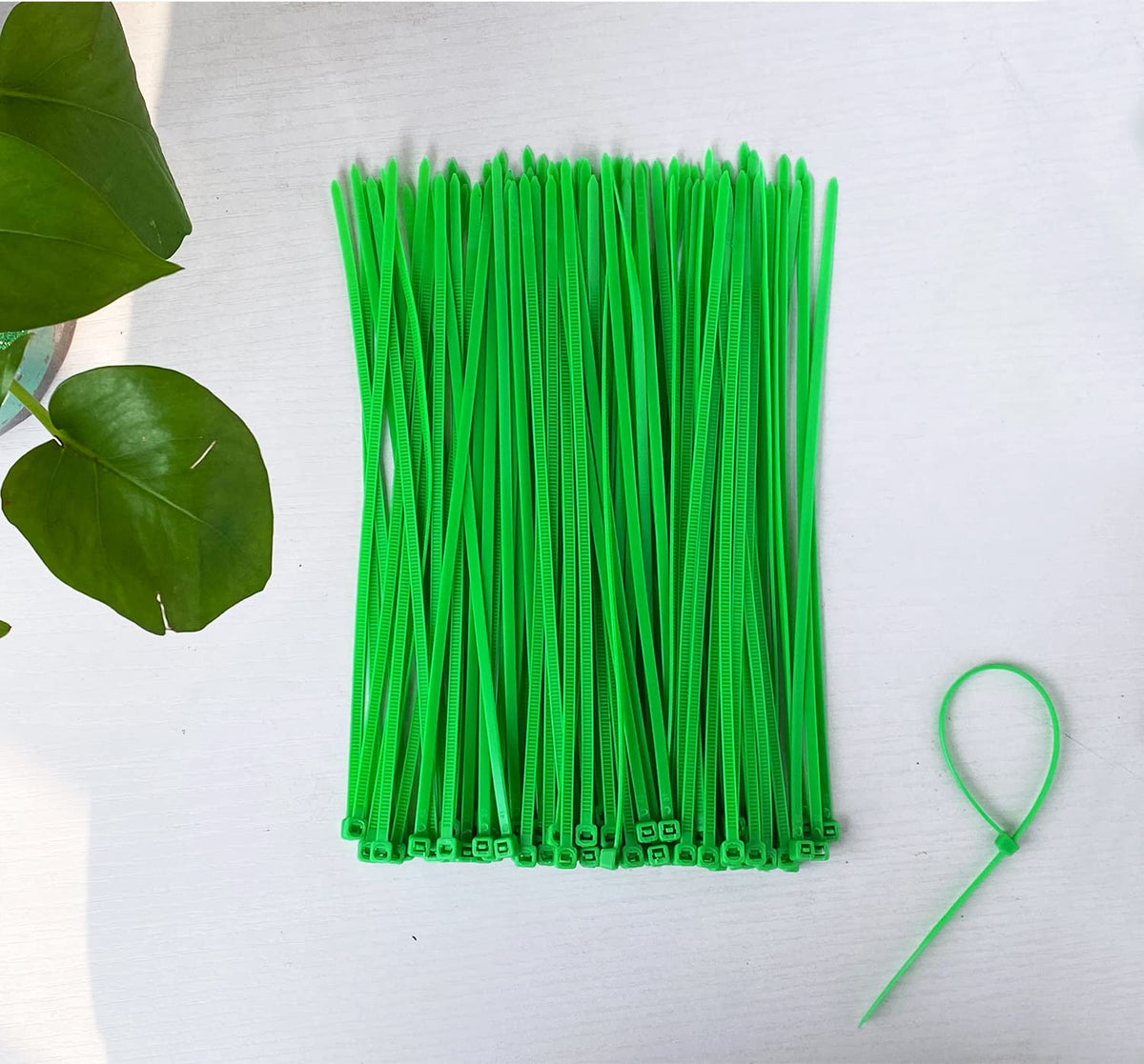 100 Pack Yellow Plastic Cable Ties 300mm×3.6mm Heavy Duty Strong Nylon Premium Self Locking 12 inch/30 cm Long Zip Tie Wraps