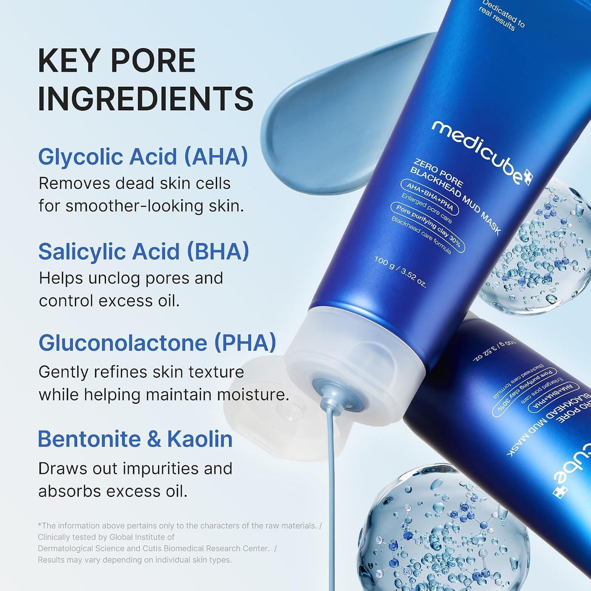 medicube Zero Pore Blackhead Mud Mask - Pore Cleansing & Gentle Exfoliating