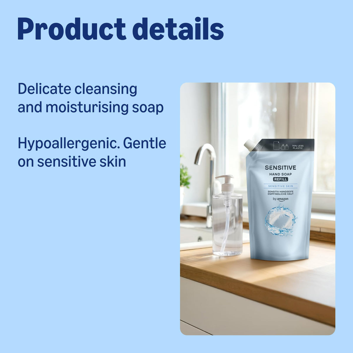 by Amazon Milk & Honey Hand Soap Refill, 2 x 1000ml