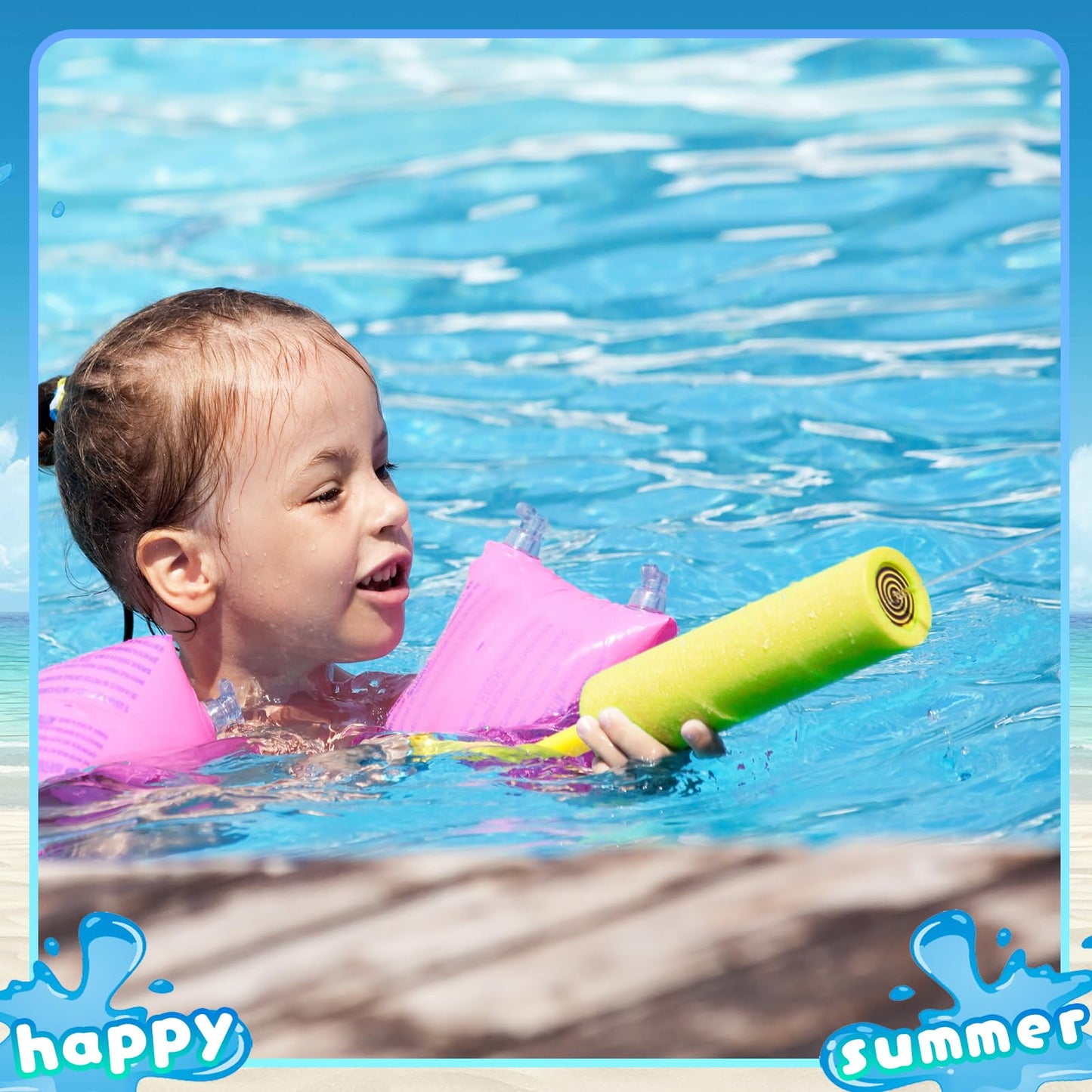 Water Guns Kids, 4 pack Water Pistols for Kids Toddlers Outdoor Pool Beach Toys, for Party Favors Pool Garden Outdoor