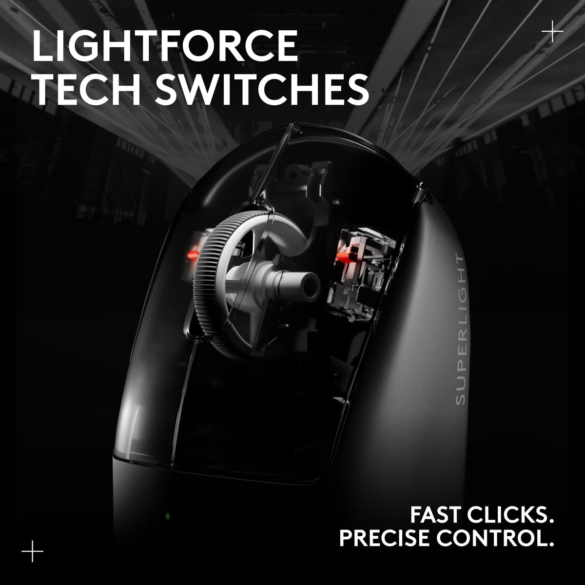 Logitech G PRO X SUPERLIGHT 2 SE Wireless Gaming Mouse, 60 g pro-grade mouse with 5 programmable buttons, 44K DPI sensor, 888+ IPS, 1 kHz report rate, USB-C charging for PC/Mac - Black