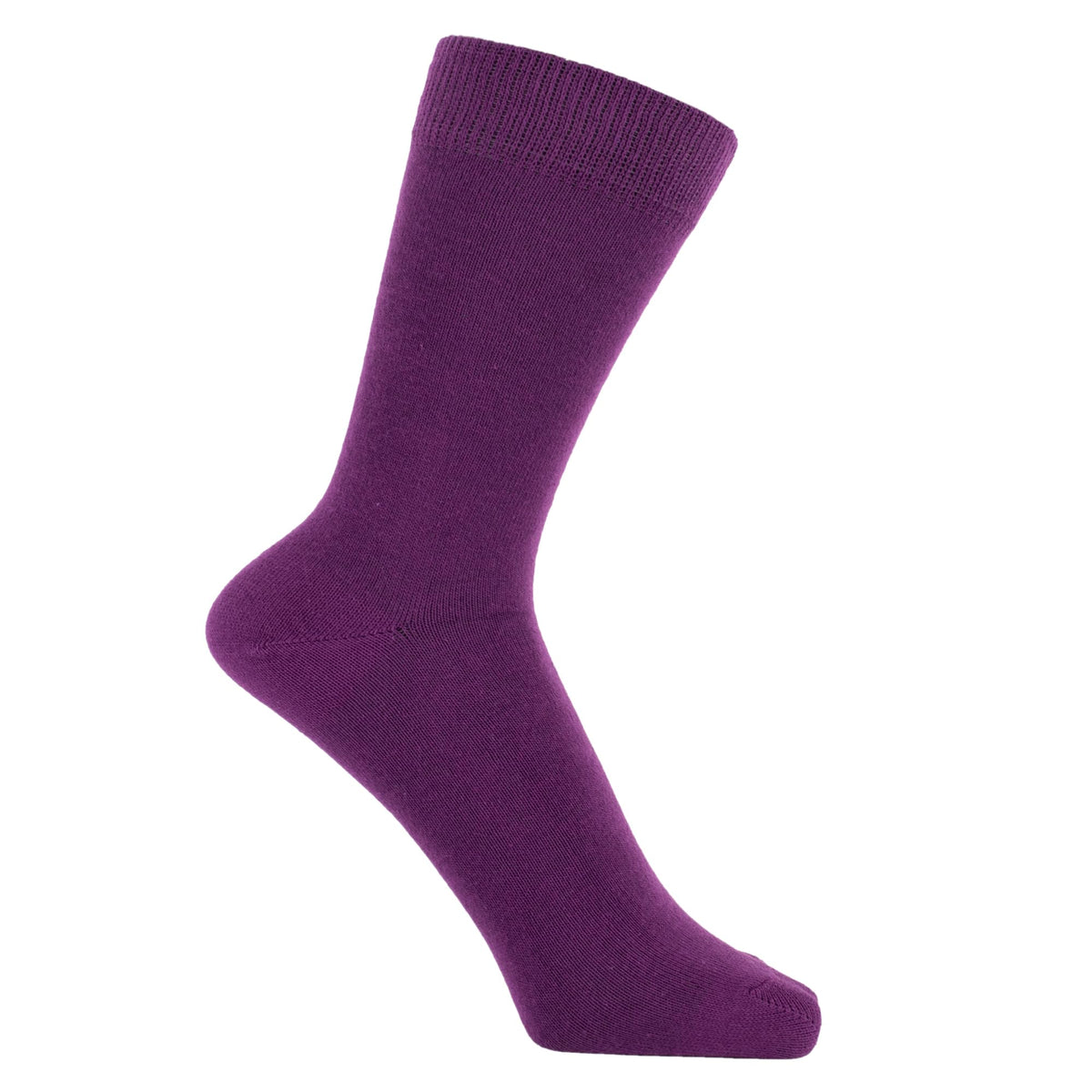 ZAKIRA Combed Cotton Dress Socks, Crew Socks