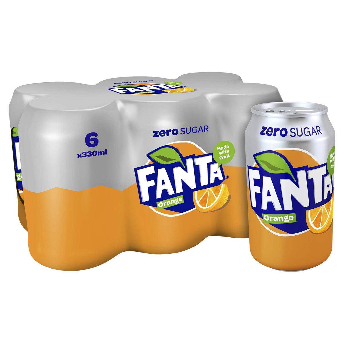 Fanta Fruit Twist Soft Drink Cans, 8 x 330 mL