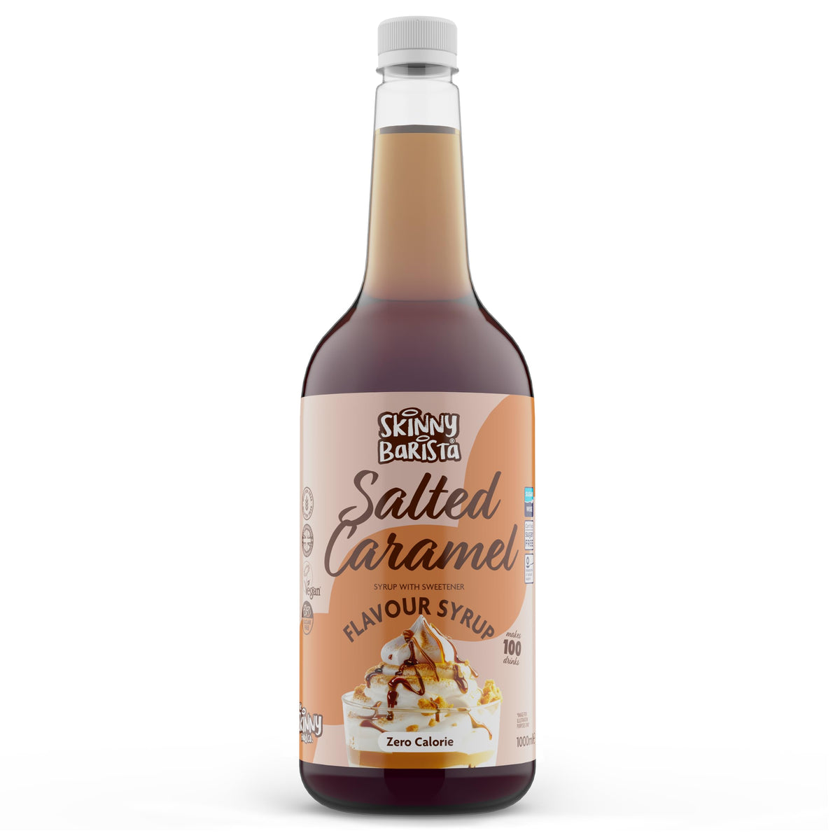 Skinny Food Co Butterscotch Syrup Zero Calorie 1L - Sugar Free Coffee Syrup