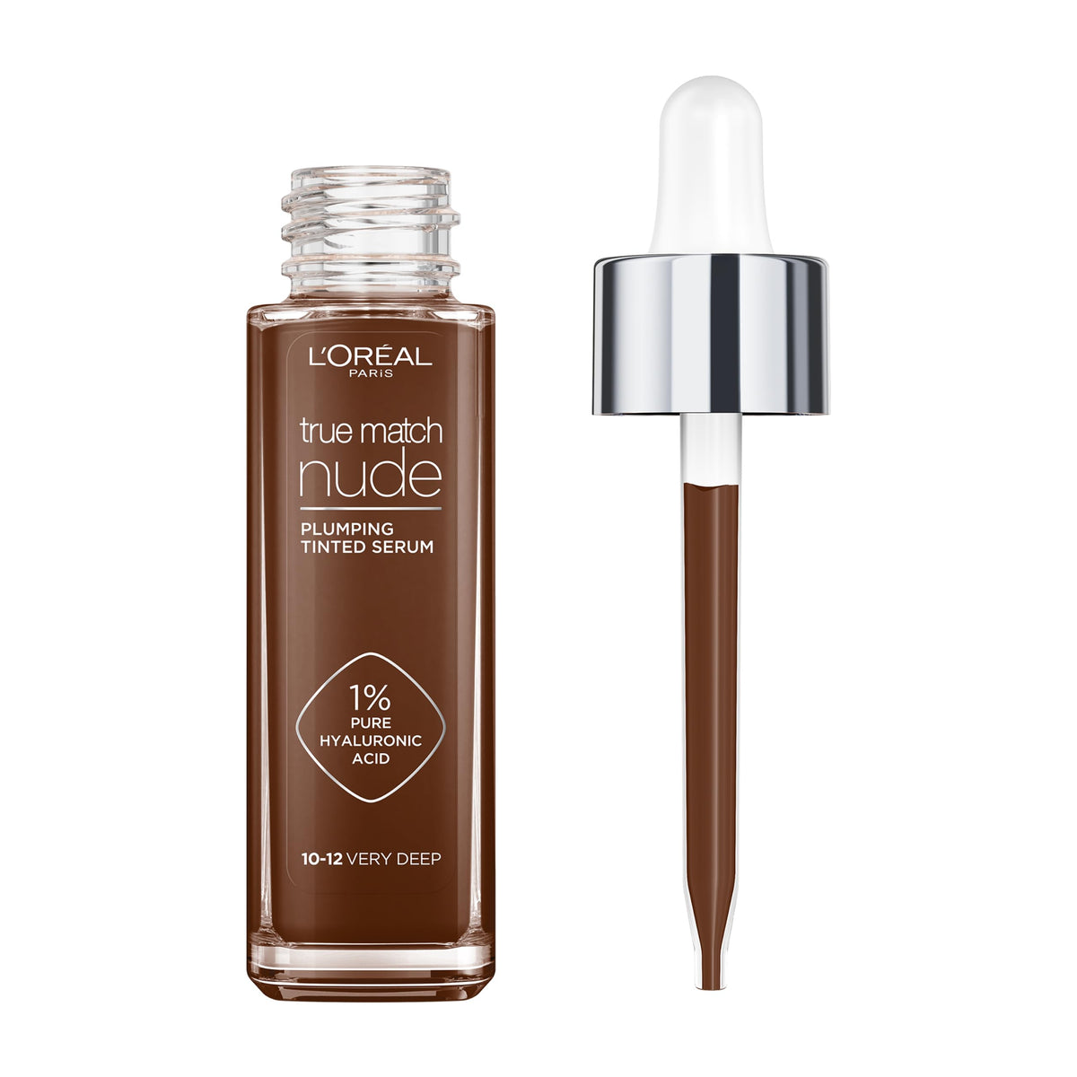 L'Oréal Paris Nude Plumping Tinted Serum with Hyaluronic Acid, Shade 4-5