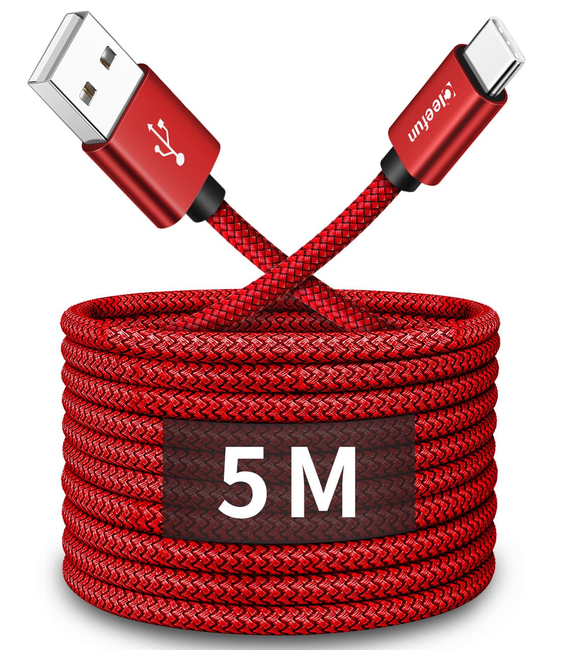 CLEEFUN 3M USB C Cable (2-Pack), Long PS5 Controller Charger Fast Charging