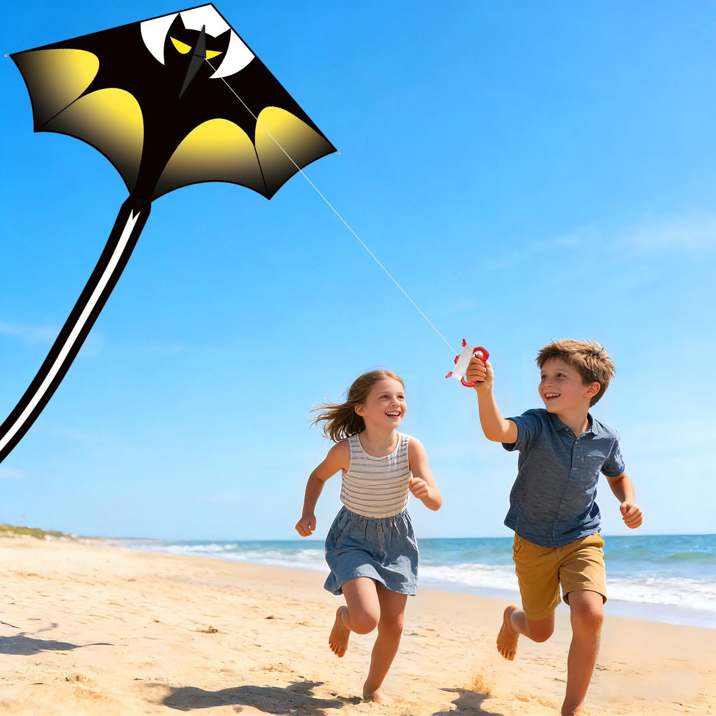 YongnKids Huge Kite Kids Easy to Fly for Ages 4-8 Children and Adults|Beginners, with 328ft String & Spool, Gift Packaging, Outdoor Games Flying Toys