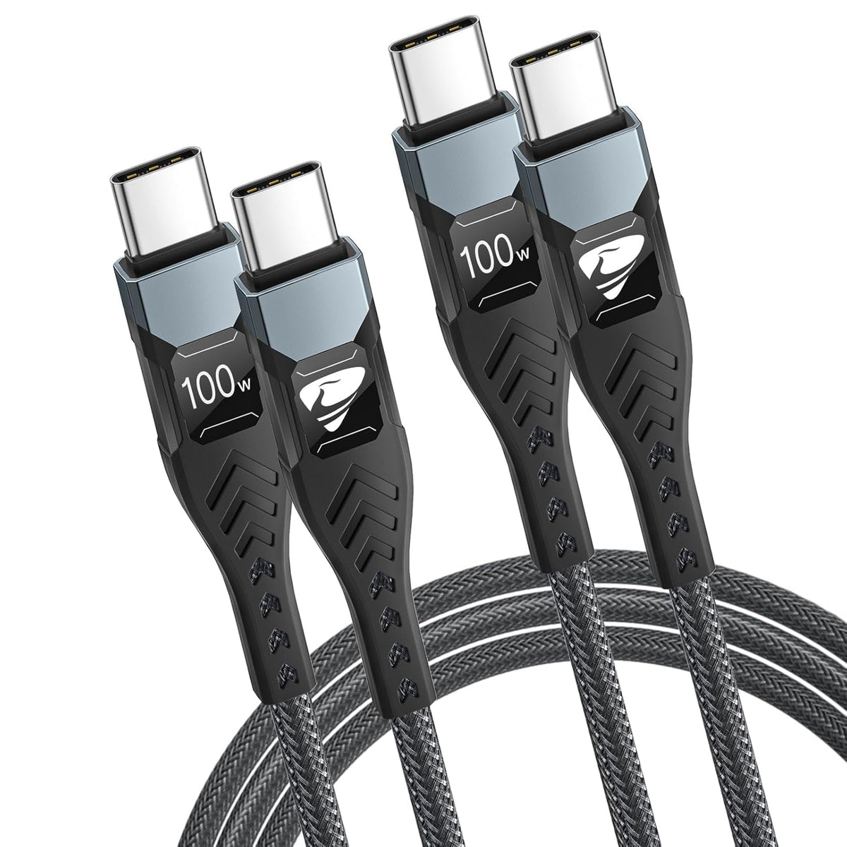 USB-C to C 1M 100W PD3.0 Fast Charging Cable - Compatible with MacBook Pro, iPad Air, iPhone 15, Samsung S23/S22/S21 Ultra, Pixel 7/6, Switch, PS5