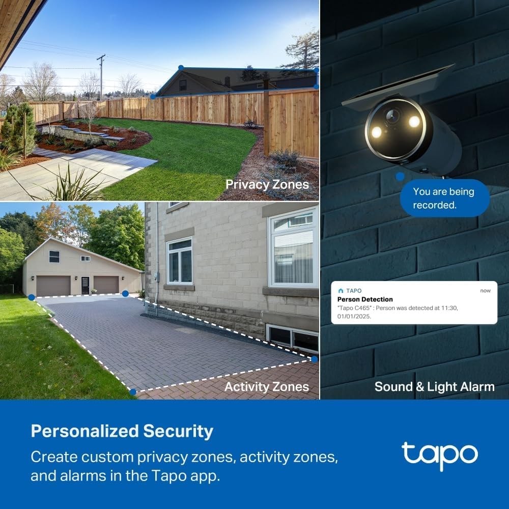 Tapo TC82 2K Battery Outdoor Security Camera Wireless