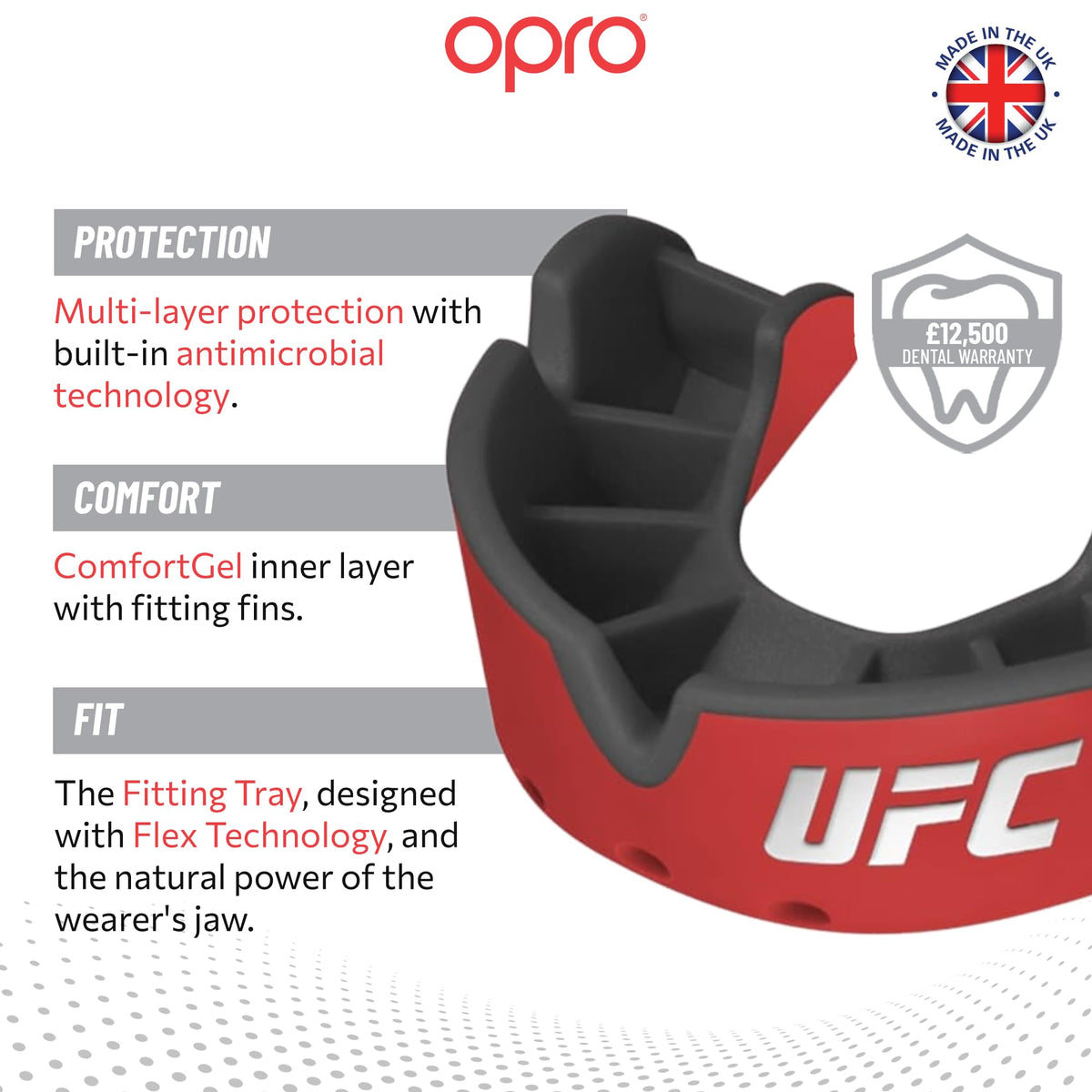 OPRO Silver Level Mouthguard Essential Fit – Gum Shield Adult and Kids – OPRO Mouth Guard Boxing and MMA, Easy Self-Fit Gum Shield Rugby and Hockey – Superior Protection with Dental Warranty