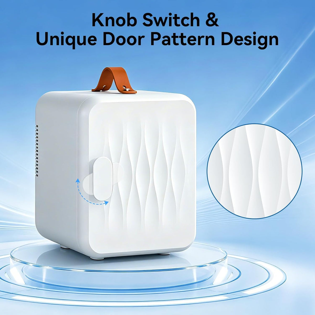 4 Liter Mini Fridge for Bedrooms, Portable Beauty Refrigerator
