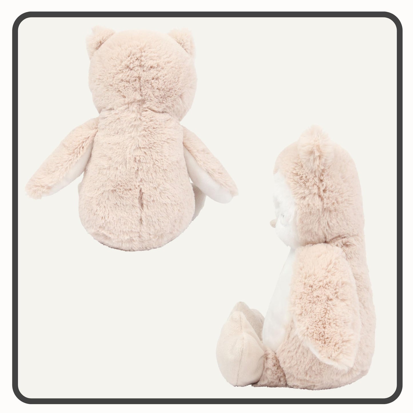 HotScamp Personalised Memorial Bear In Loving Memory When you Miss me - Cuddly Toy Soft Toy Comforter Grieving Special keepsake from a loved one - Brown Teddy