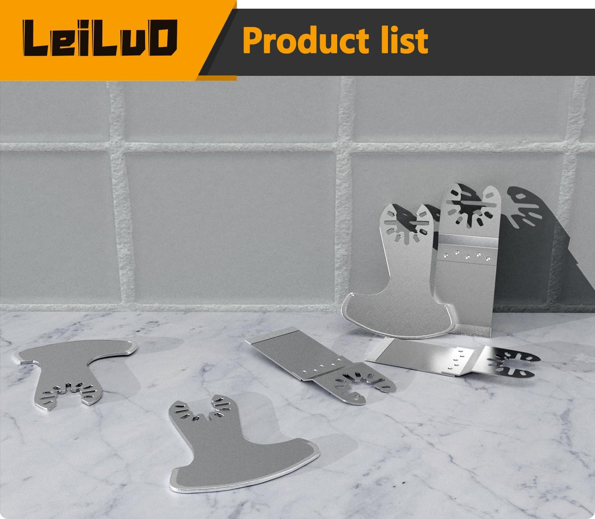 LEILUO 6Pcs Multitool Hook Blade, Multi Tool Hook Knife Blade Set