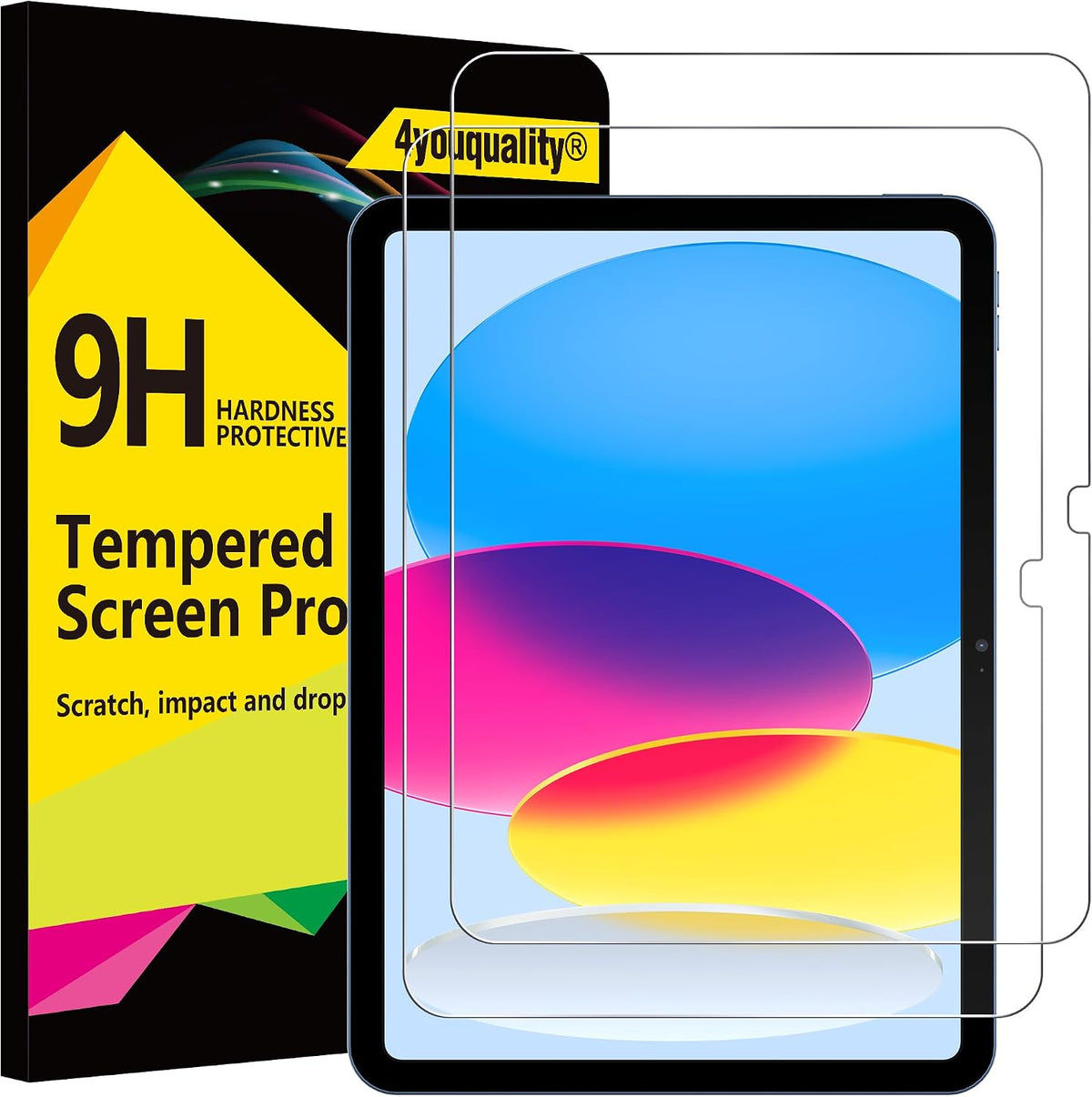 4youquality 2-Pack for iPad (A16) 11th & 10th Generation Screen Protector