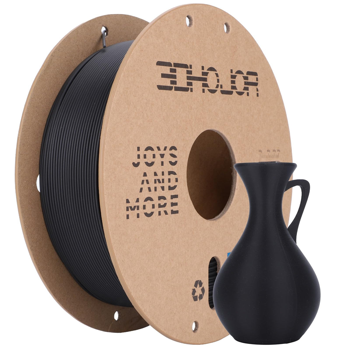 3DHoJor PLA+ PLA Plus Filament 1.75mm 1kg(2.2lbs) for 3D Printers,Yellow