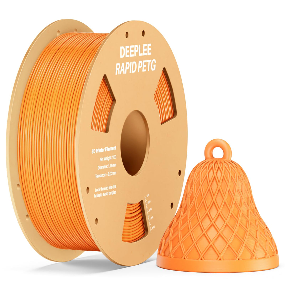 DEEPLEE Rapid PETG Filament 1.75mm Black 1KG