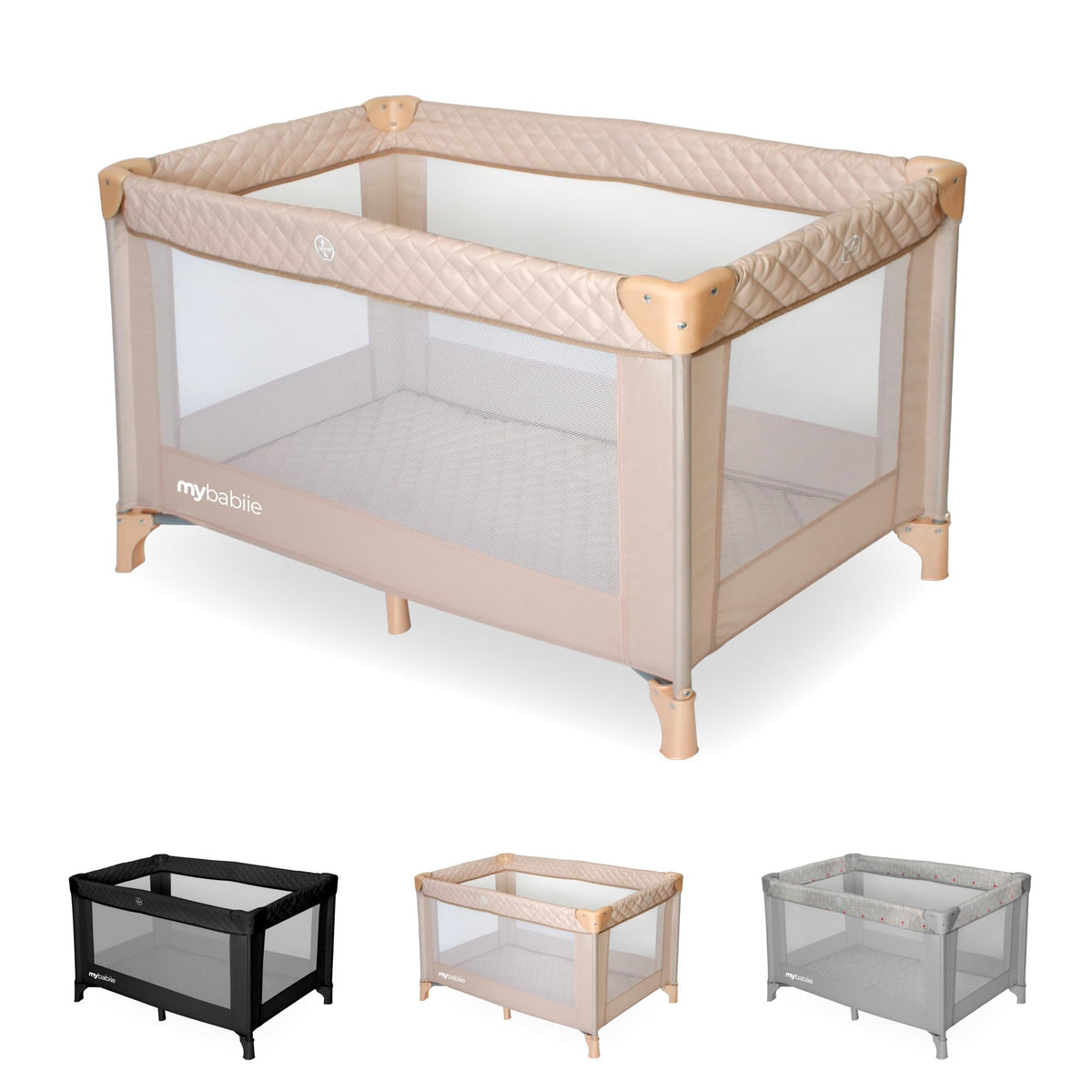 My Babiie MBTC1 Travel Cot from Birth to 15kg - Ivory