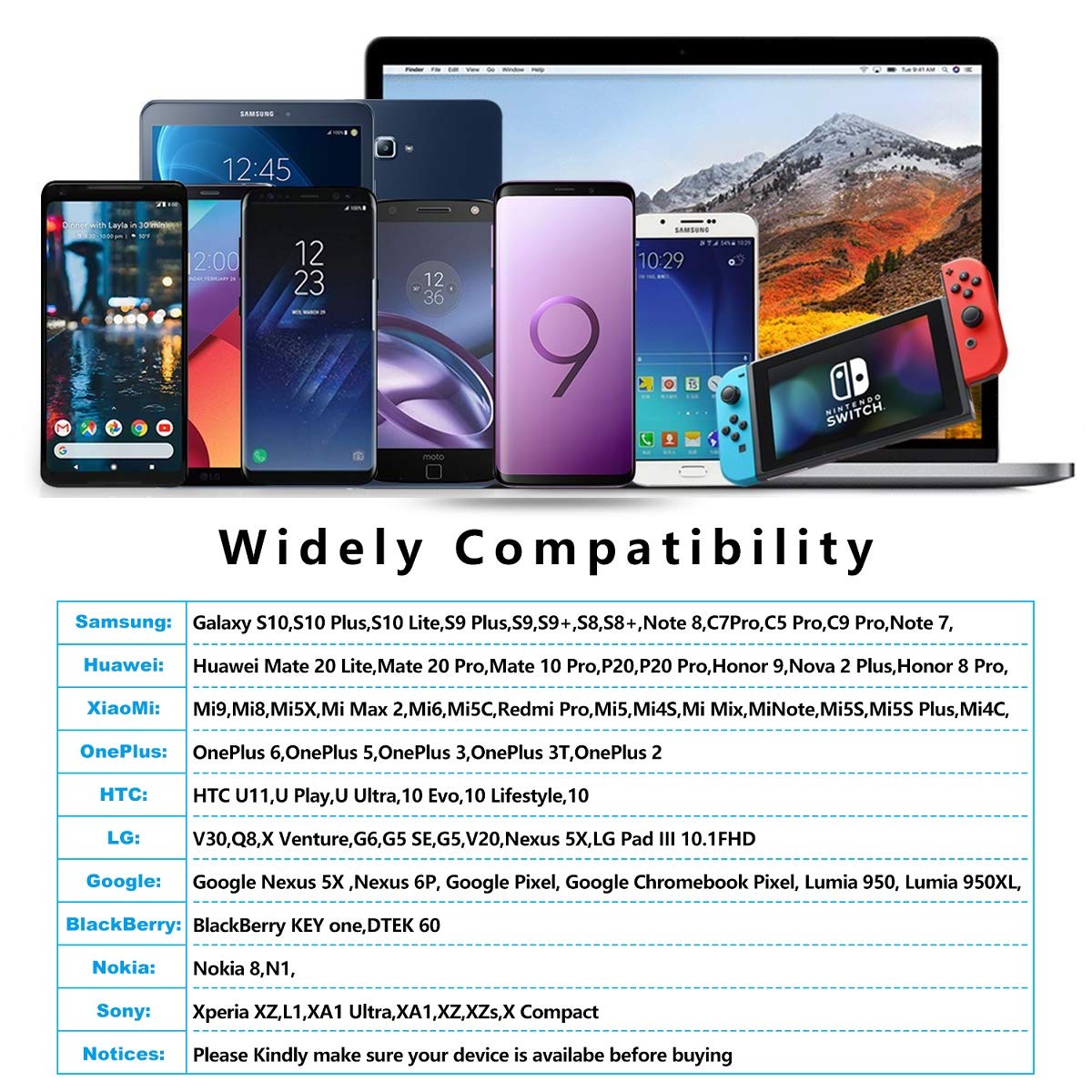 Yosou USB C Charger Cable 2M 2Pack USB A to USB C Type C Charger Fast Charging 3A Lead Braided for Samsung Galaxy S22 S21 S20,Pixel 8 7 6,PS5,Switch