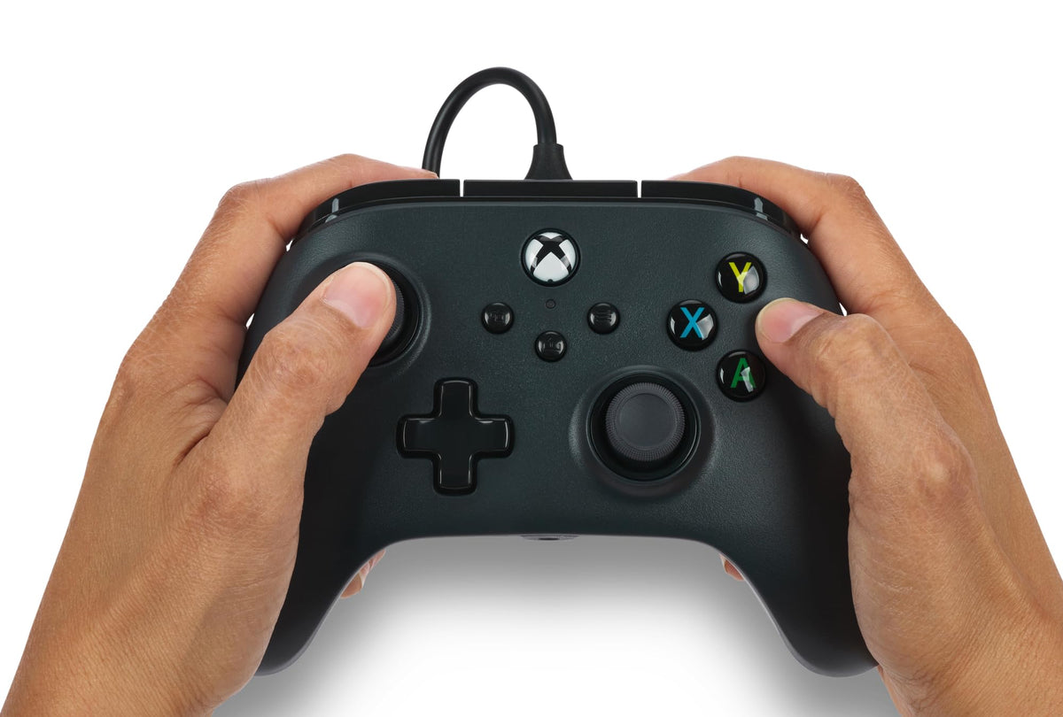 PowerA Wired Controller For Xbox Series X & S, Xbox One, PC, Windows 10 & 11, Dual Rumble Motors, Detachable 10ft USB Cable, 3.5mm Stereo Headset Jack, Official: Blue