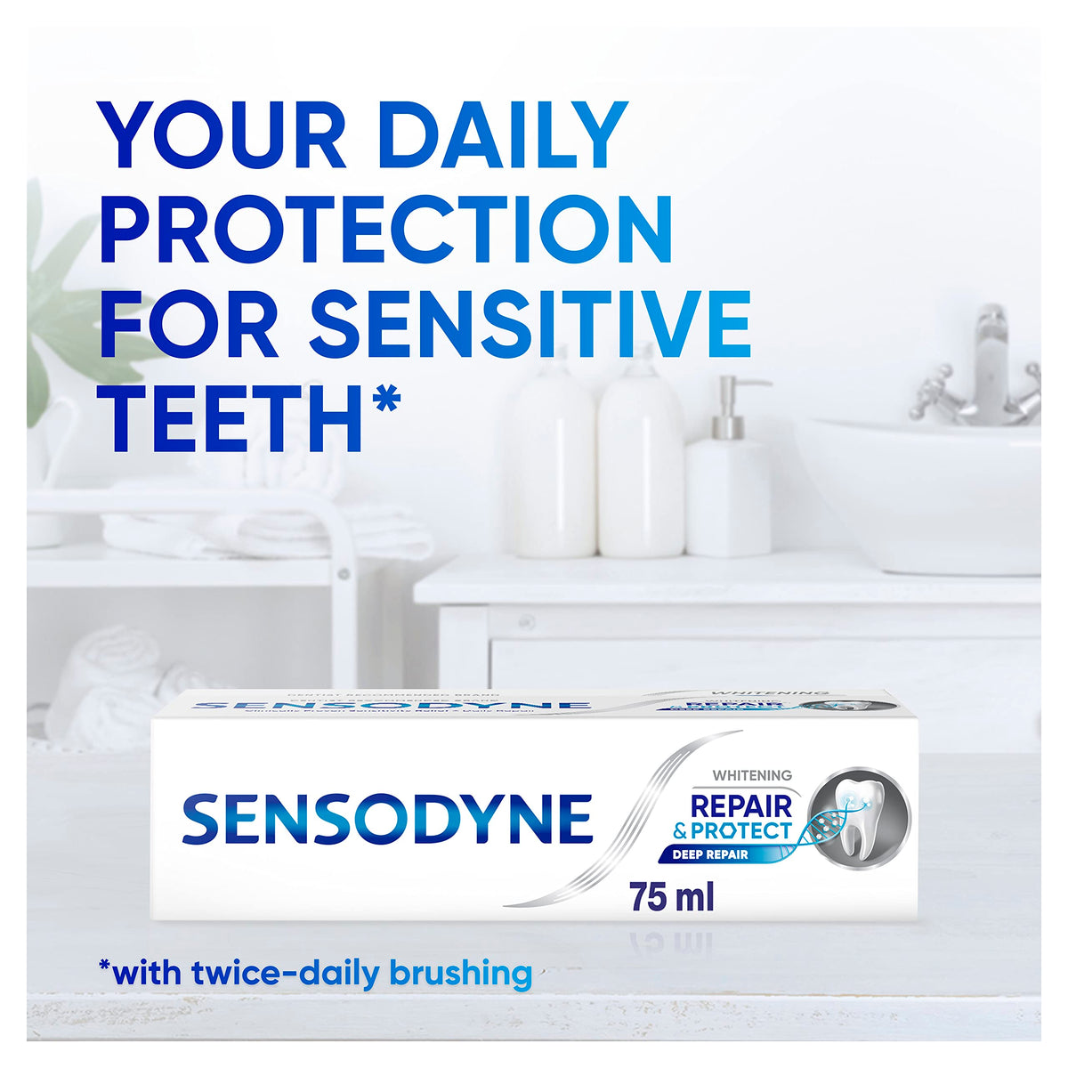 Sensodyne Repair and Protect Whitening Toothpaste for Sensitive Teeth 75 ml