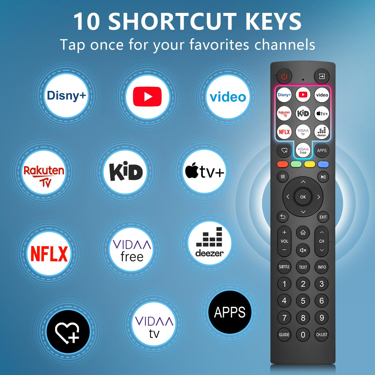 Universal-for-Samsung-Smart-TV-Remote, for Samsung Curved Qled Frame 4K TV