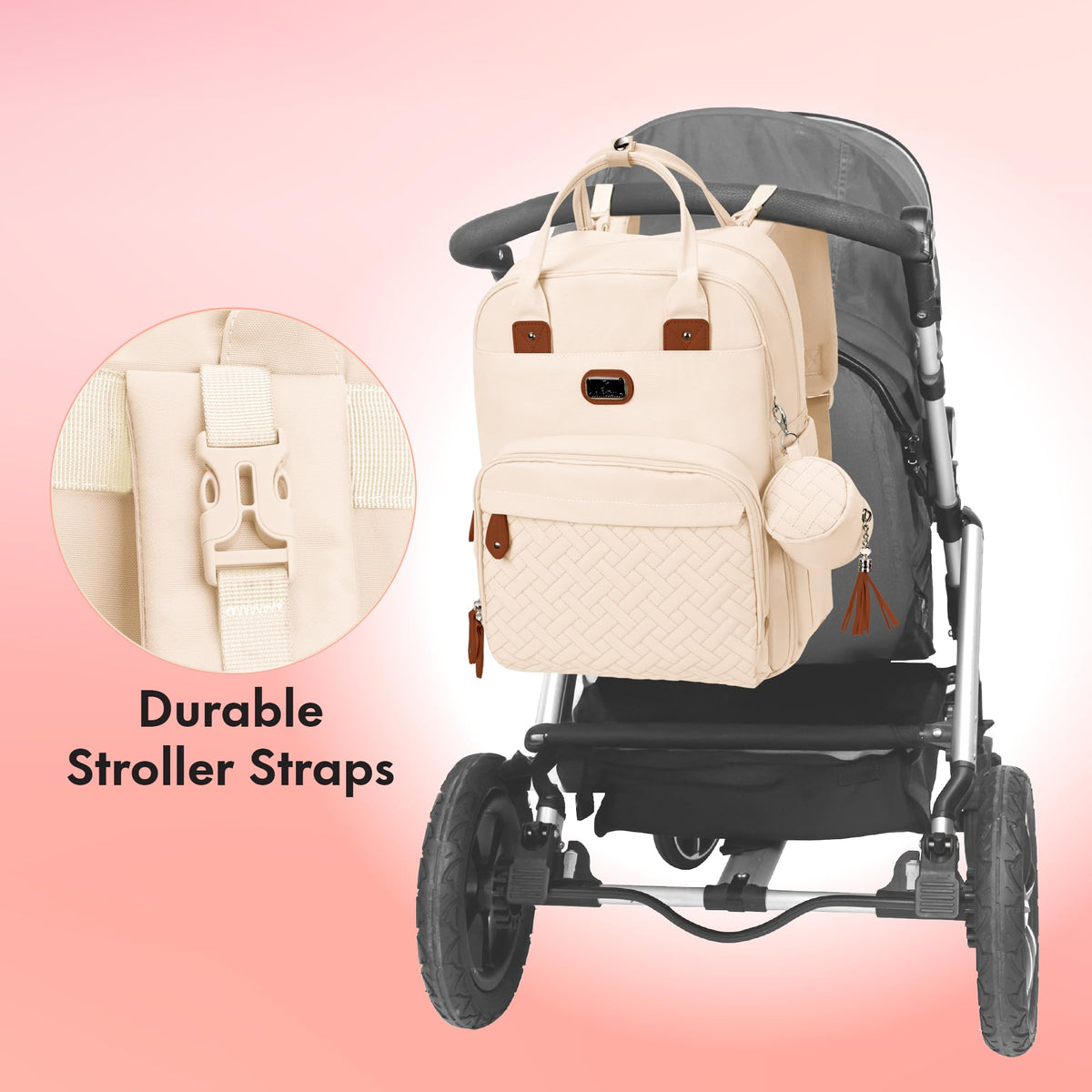 Dikaslon Baby Changing Bags Backpack, Large Baby Bag, 19 Pockets, Outdoors
