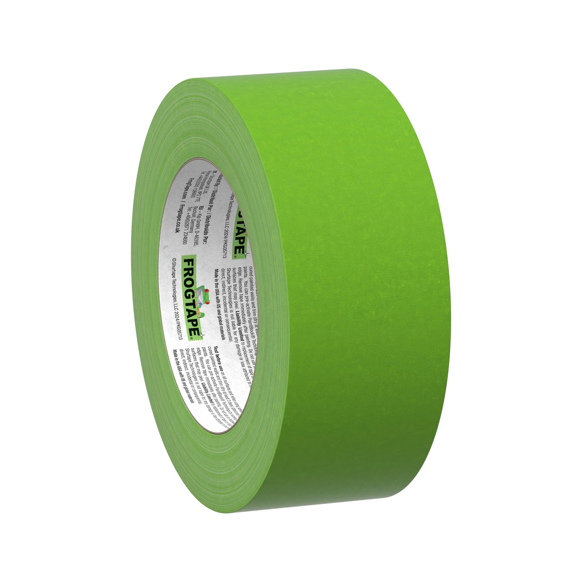 Frog Tape Green Multi Surface Painters Masking Tape, Indoor Painting and Decorating For Sharp Lines and No Paint Bleed 24mm x 55m