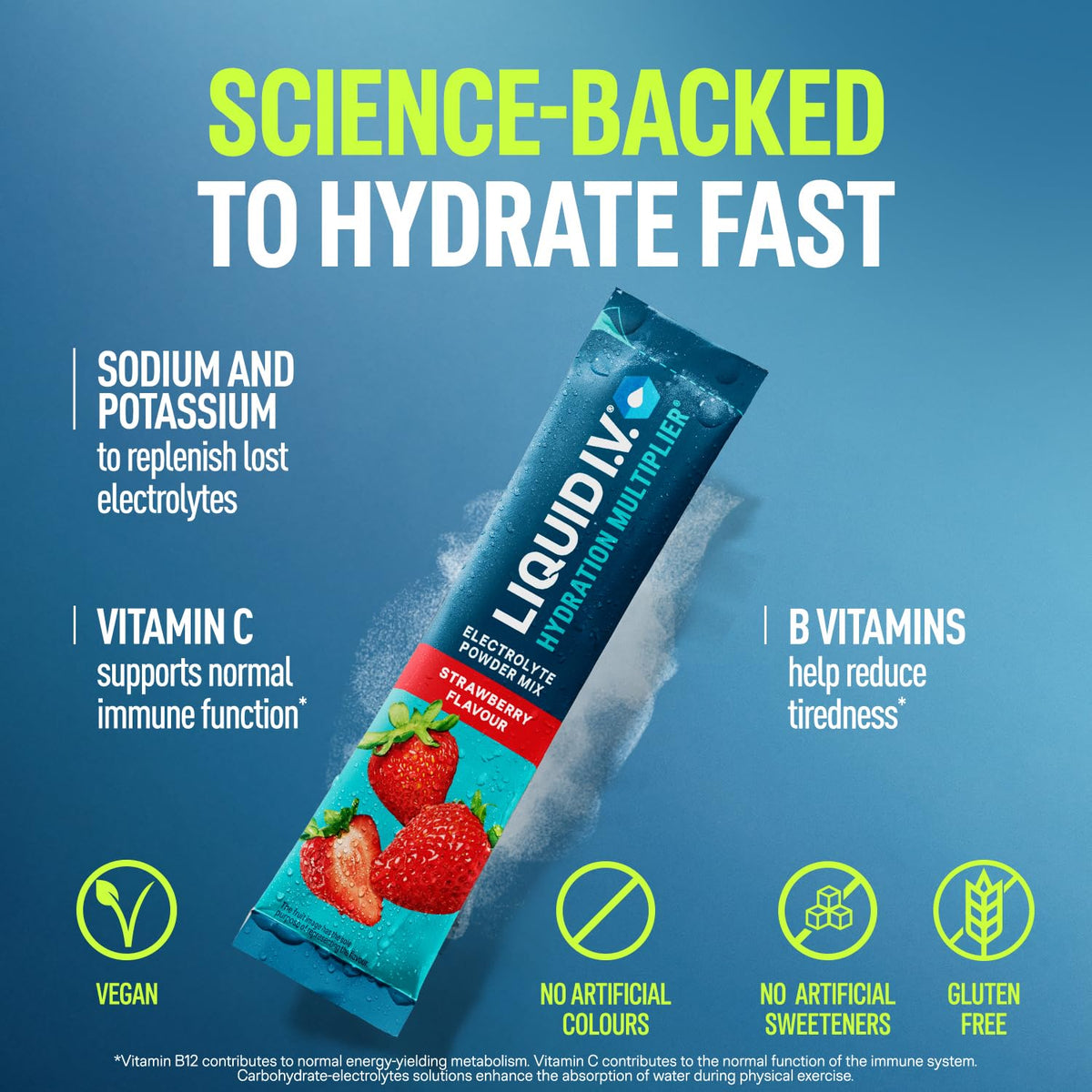 Liquid I.V. Hydration Multiplier Electrolyte Mix, Passion Fruit, 16 Sticks