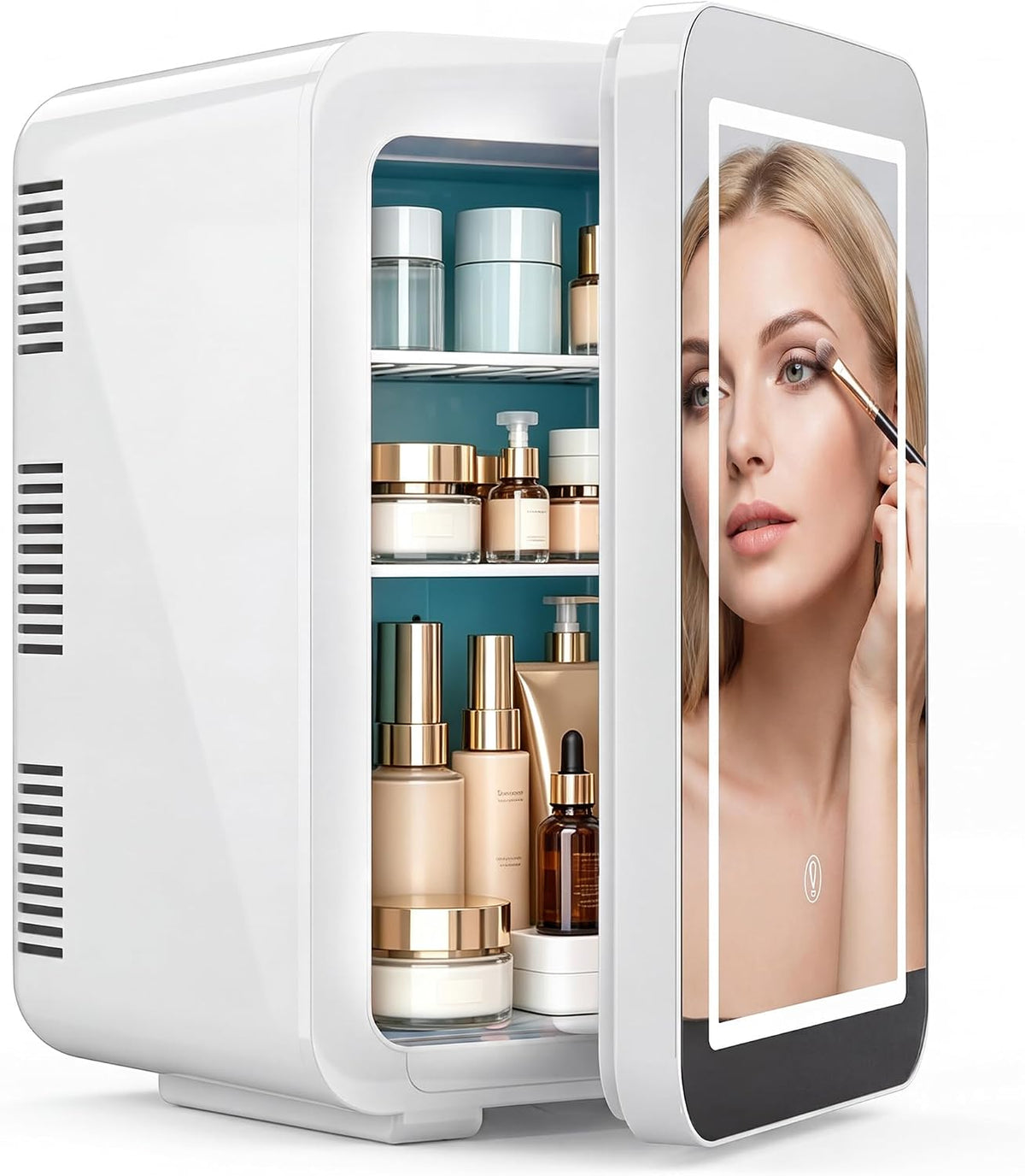 6L Skincare & Makeup Mini Fridge, Cooler & Warmer with LED Mirror