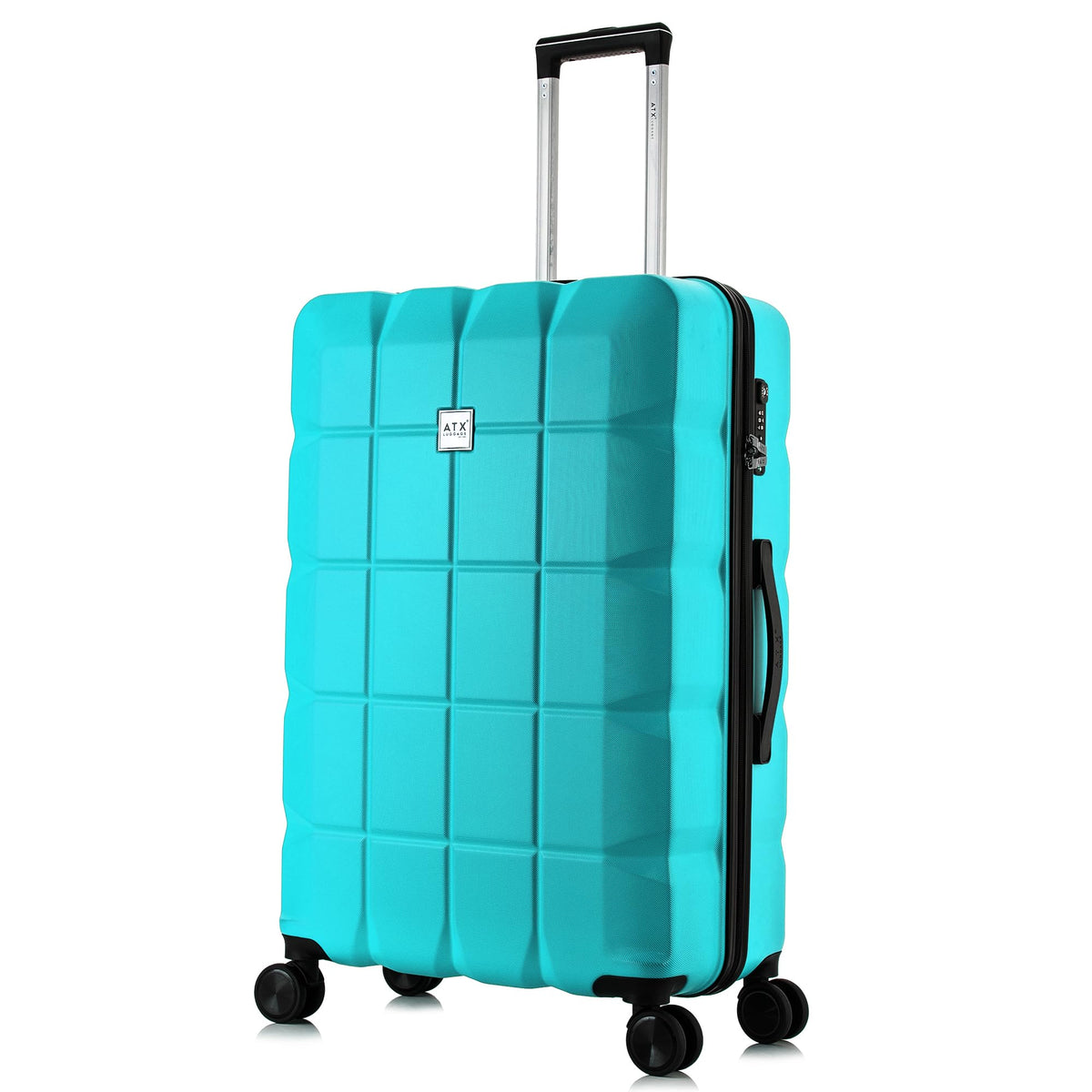 ATX 28 Inch Suitcase Large 110L – Lightweight Hard Shell Checked Luggage, 4 Wheels, TSA Lock, 30KG Capacity, Black