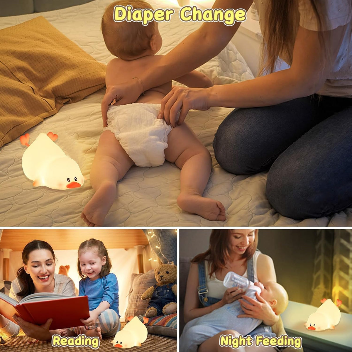 ZKLiLi Cat Night Light for Kids,Cute Night Lamp for Nursery,Squishy Silicone Touch Lights Portable, Gift for Birthday and Christmas for Kids Baby Children (Battery Cat)