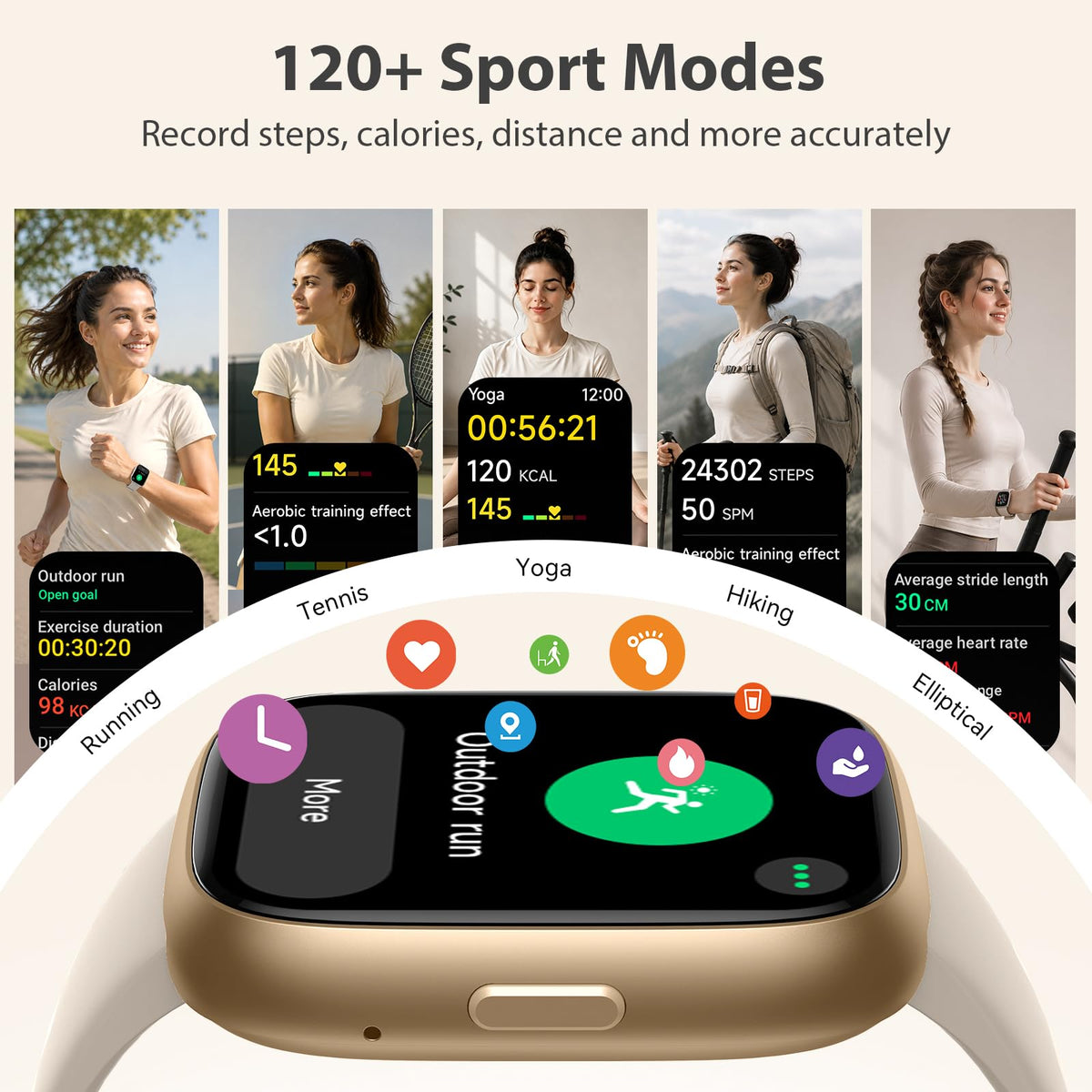 Cillso Smart Watch, Alexa Built-in, 1.83" Bluetooth Calling Fitness Watch